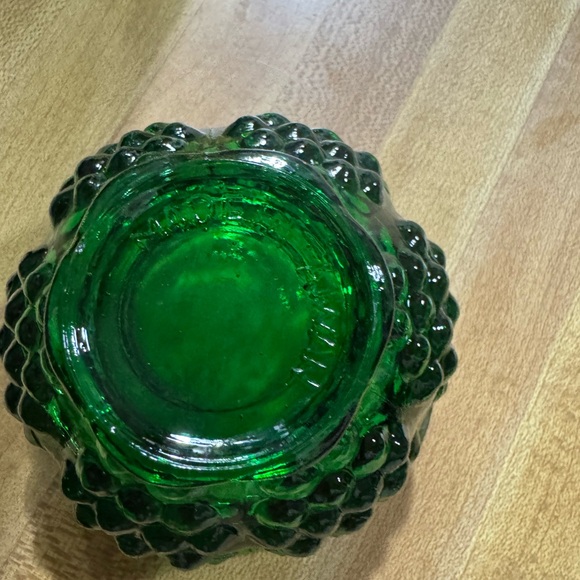 Indiana Glass Emerald Bubble Bowl - Picture 3 of 3